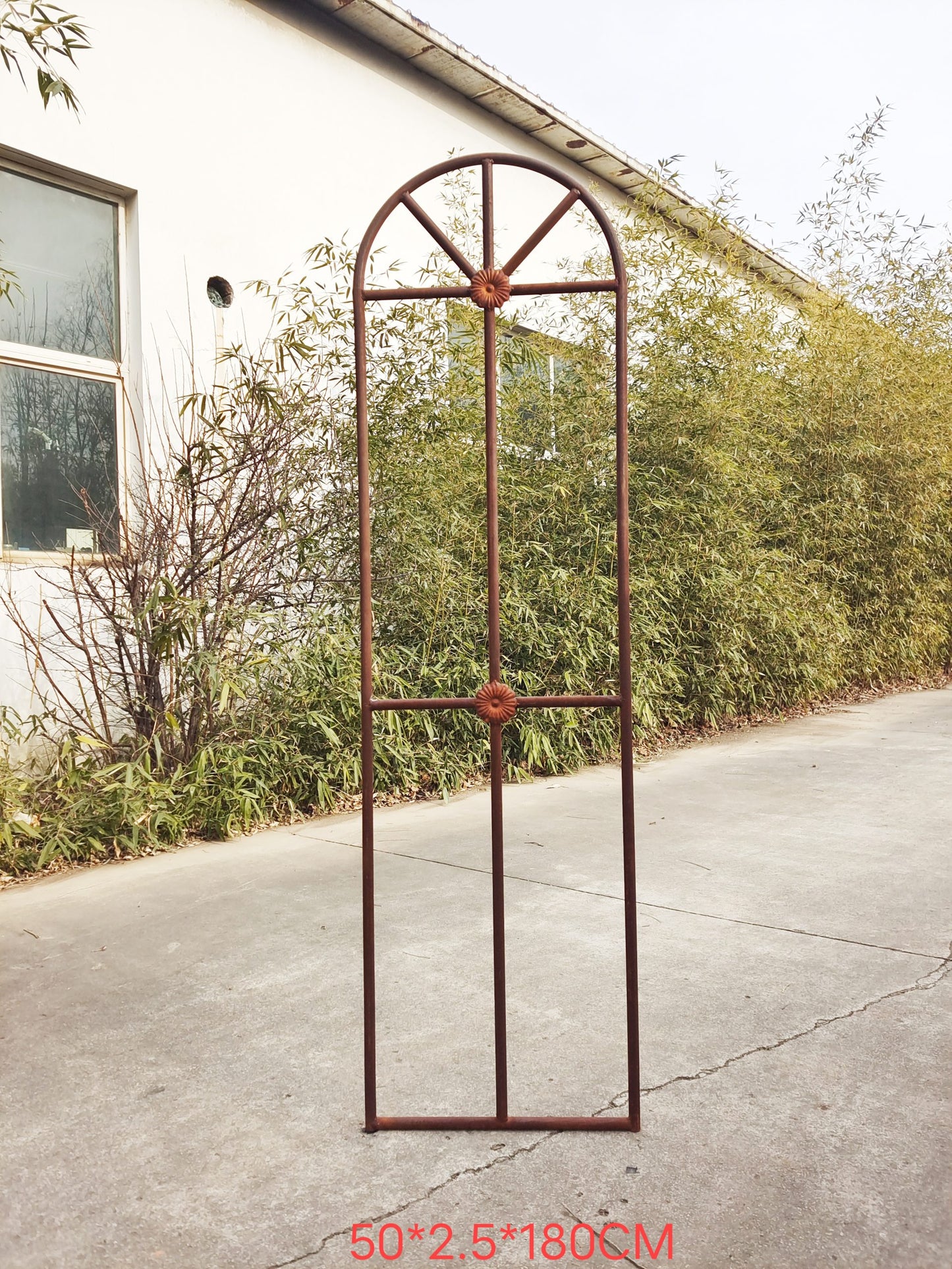 Patina garden trellis made of metal, 032187 : W50 H180cm, 7 kg