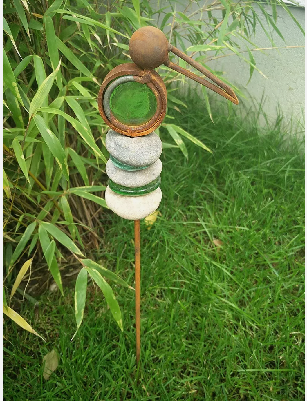Gartenstecker rost Vogel ,Höhe 50cm ,029529