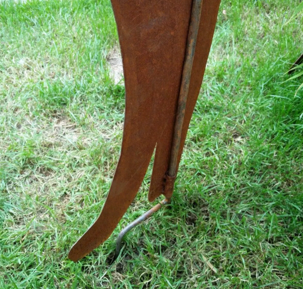 Garten Hund aus Metall 1mm, Gartenstecker Länge: 85 cm,031875