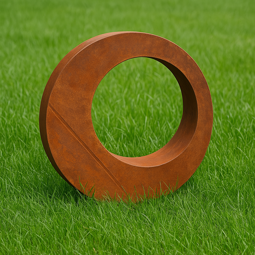 Edelrost Gartenstecker Gartenskulptur ''Auge '' , Material : 1mm