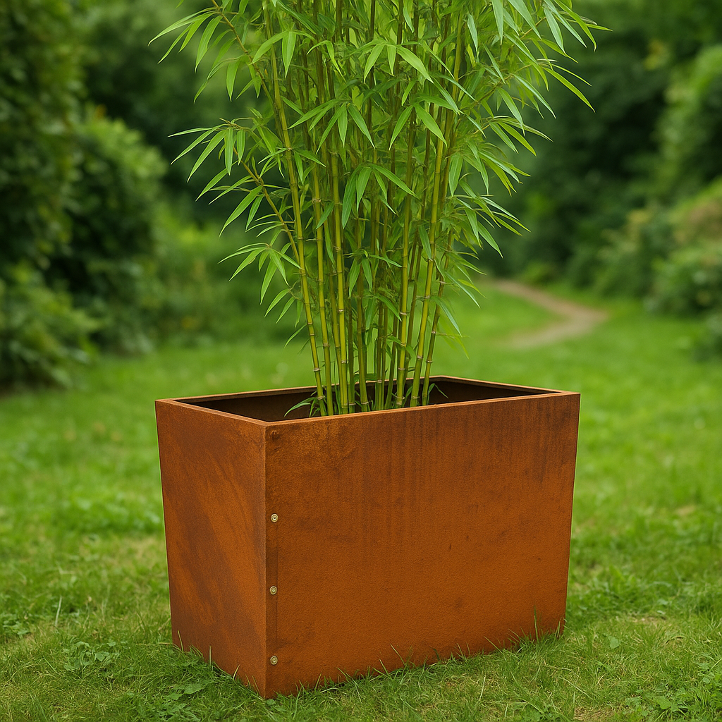 Garten Blumentöpfe Pflanzschale Rost Übertopf Gartenschale Rechteckig – Sino Han