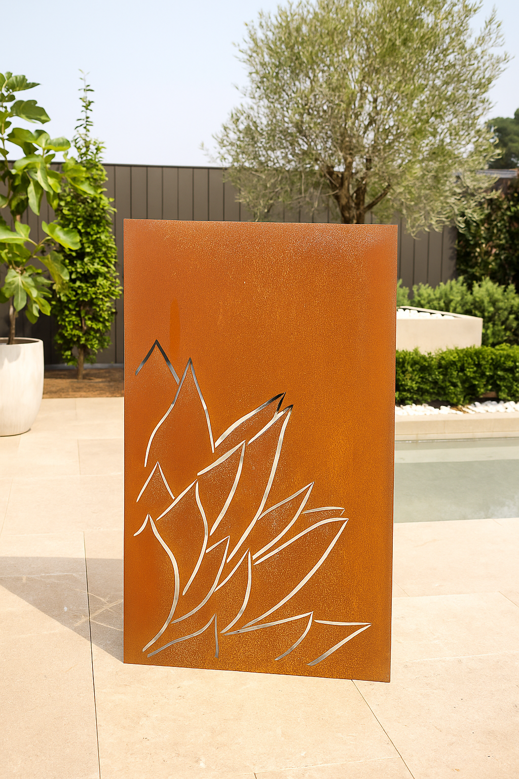 Garten Sichtschutz ''Lotus'' Gartenzaun Sichtschutzwand 032014