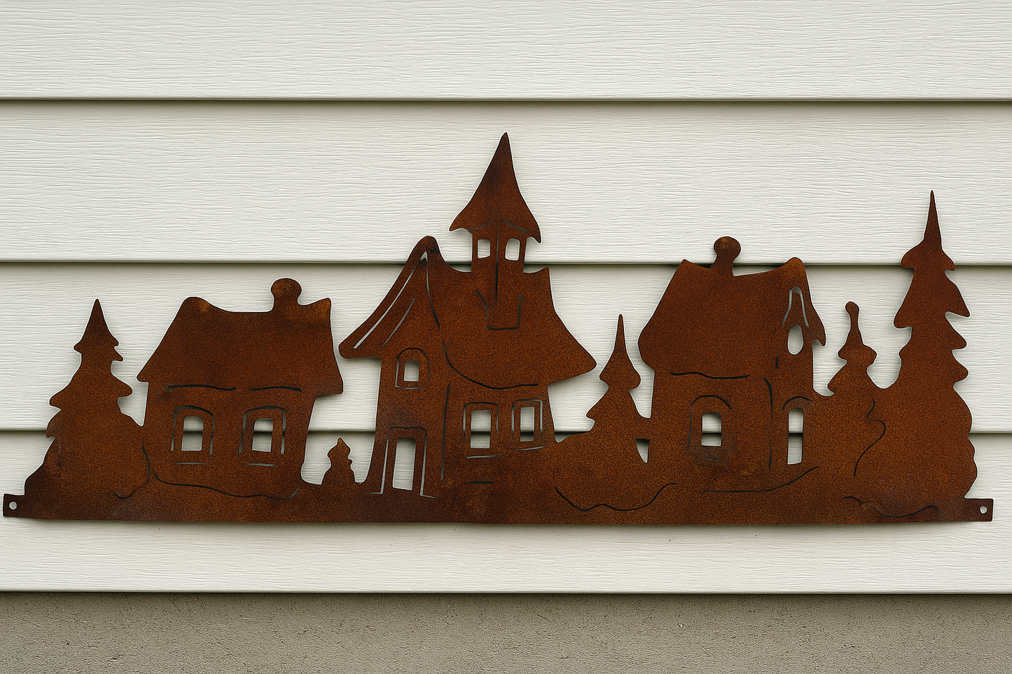 Edelrost GardenDeko Garden Wall Decoration Rust Wall Plug Plant Bowl Rust 76*30cm