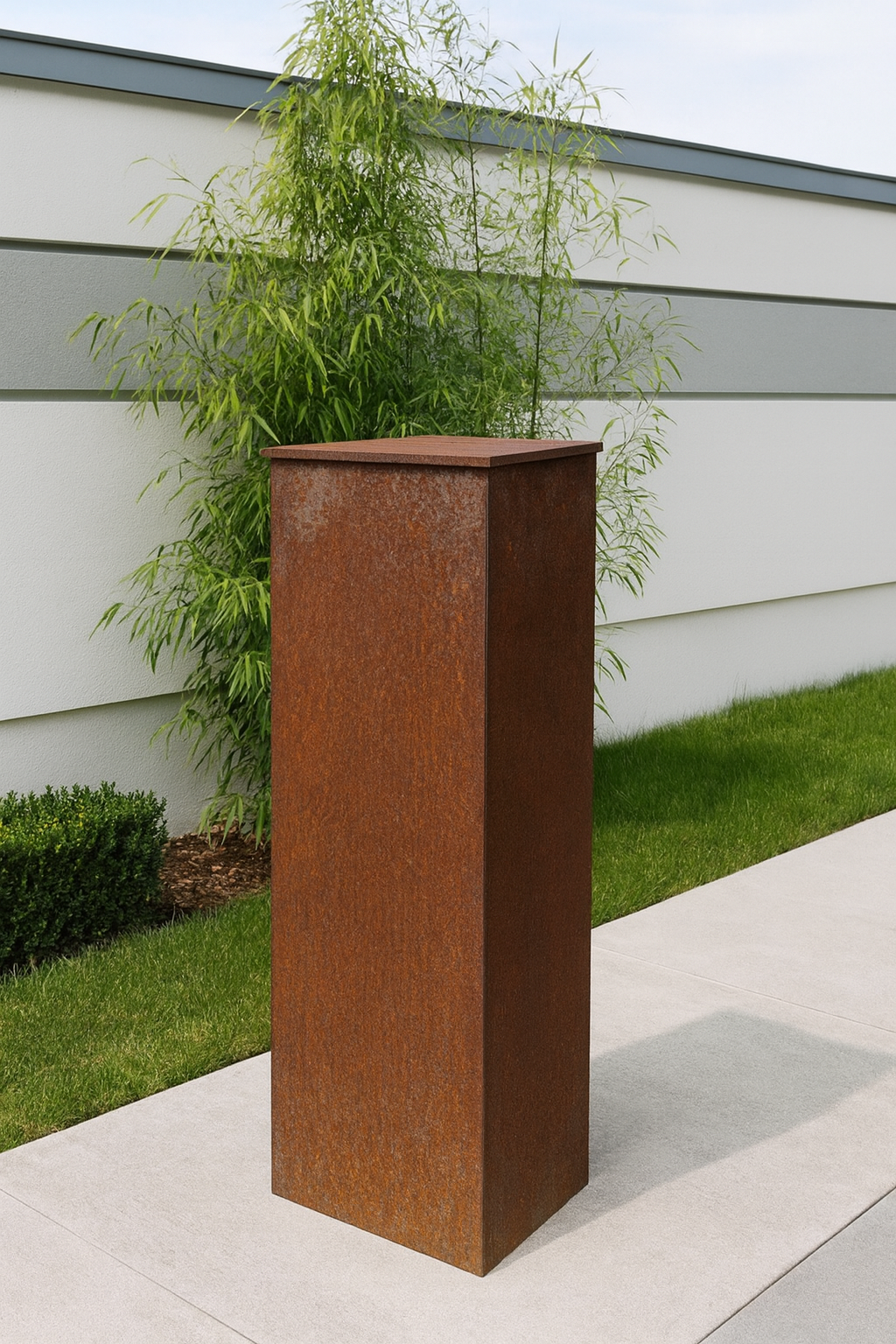 Patina, garden decoration, plant bowl stand, candle, fire bowl, real rusted