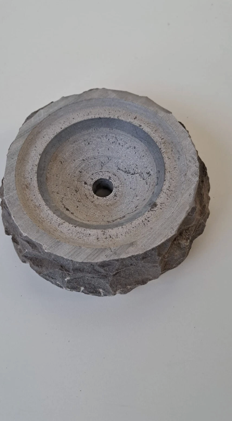 Wasser-laufender Marmor Steinkugel für Zimmerbrunnen Gartenbrunnen Ø 12cm