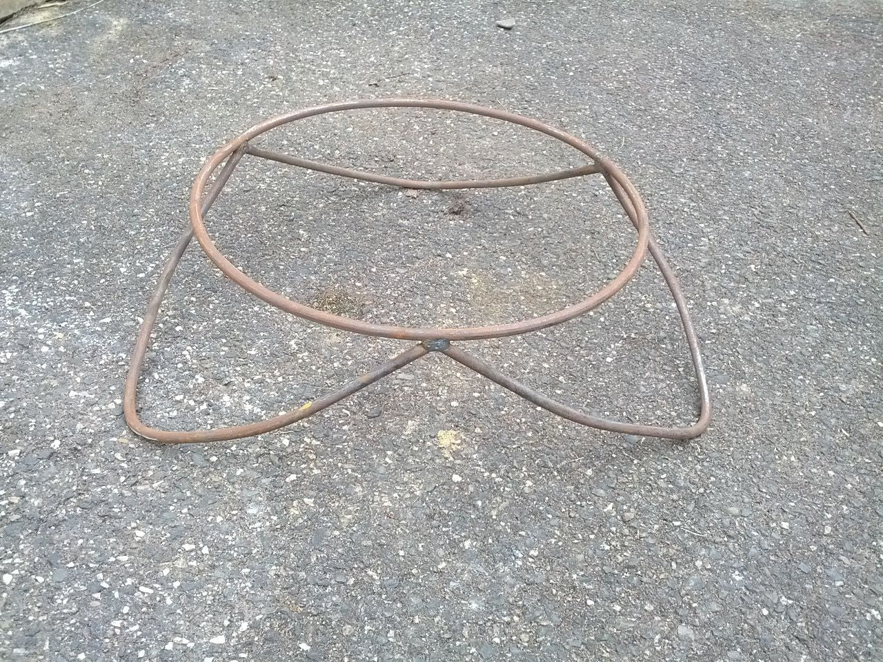 Tazón de fuego de 80 cm 1 mm con soporte