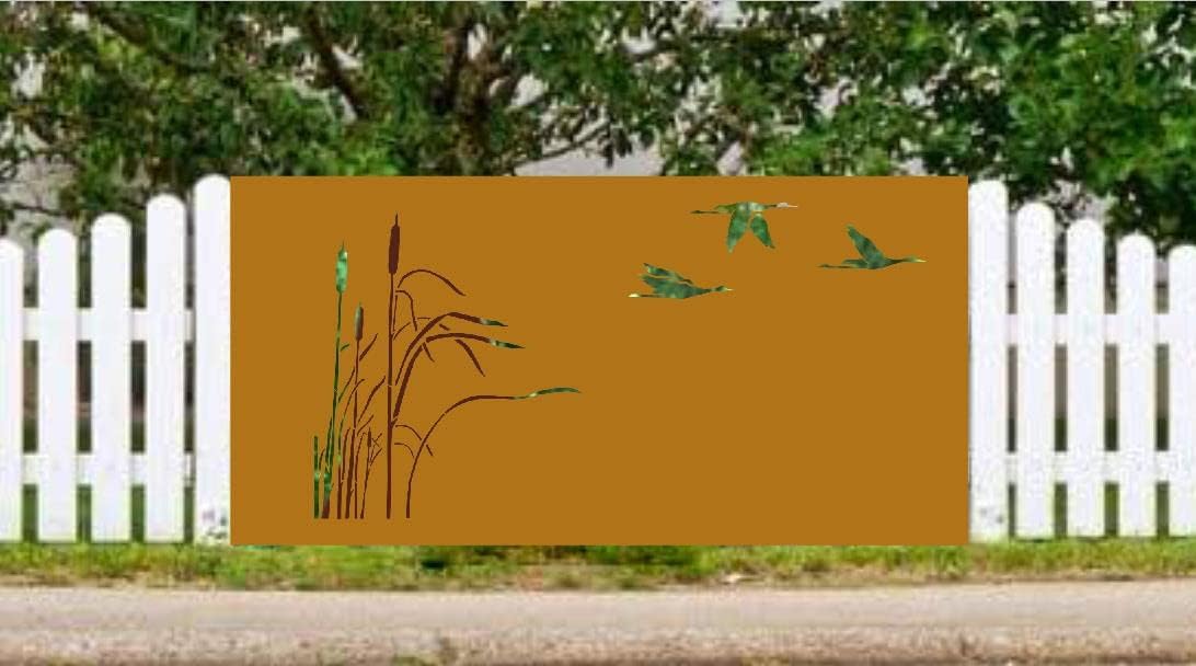 Patina garden fences metal fence iron fence wrought iron fence fence elements rust 032084