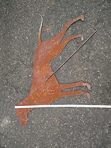 Garten Hund aus Edelrost Metall 1mm Höhe: 58 cm, 031869