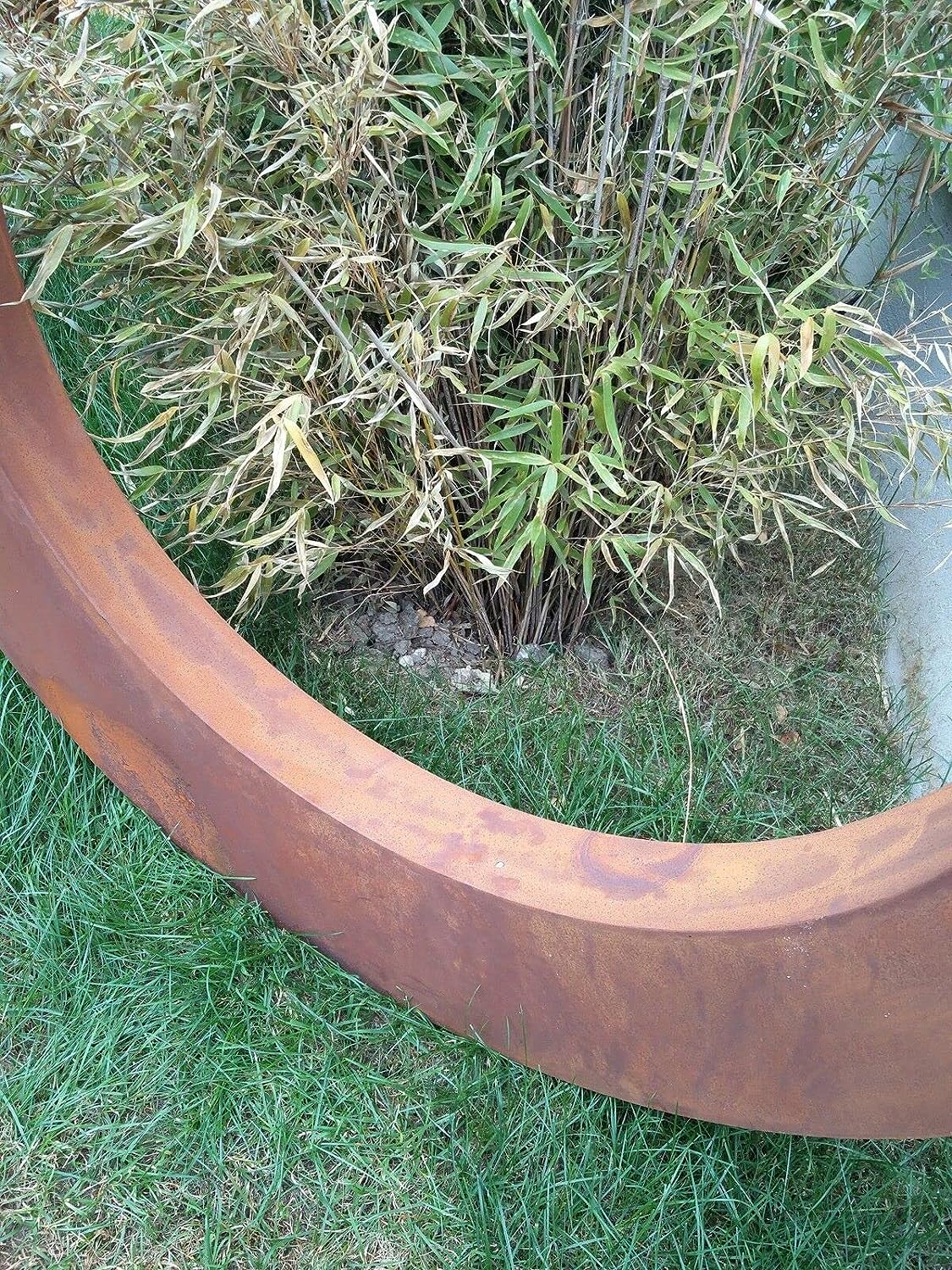 Edelrost Gartenstecker Gartenskulptur Figure "Auge" aus Cortenstahl