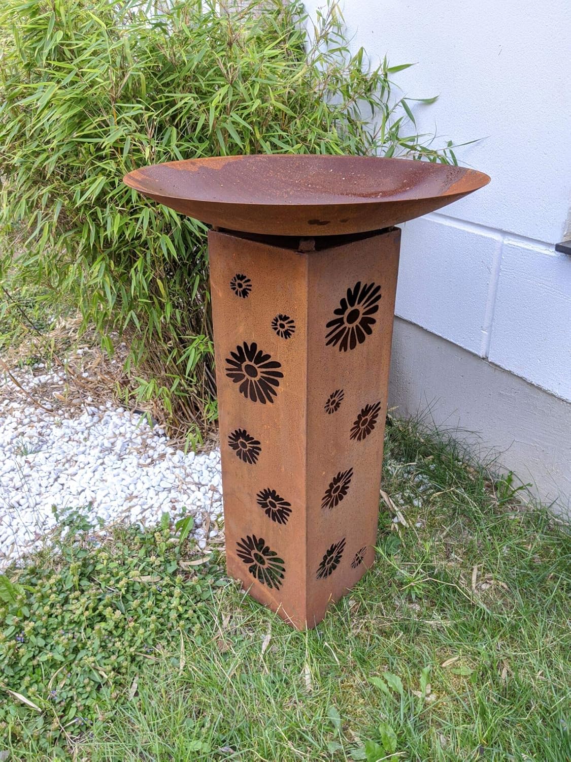 Rostsäule, Gartensäule, Rost ,aus Metall ,Säule Dekorationsblock