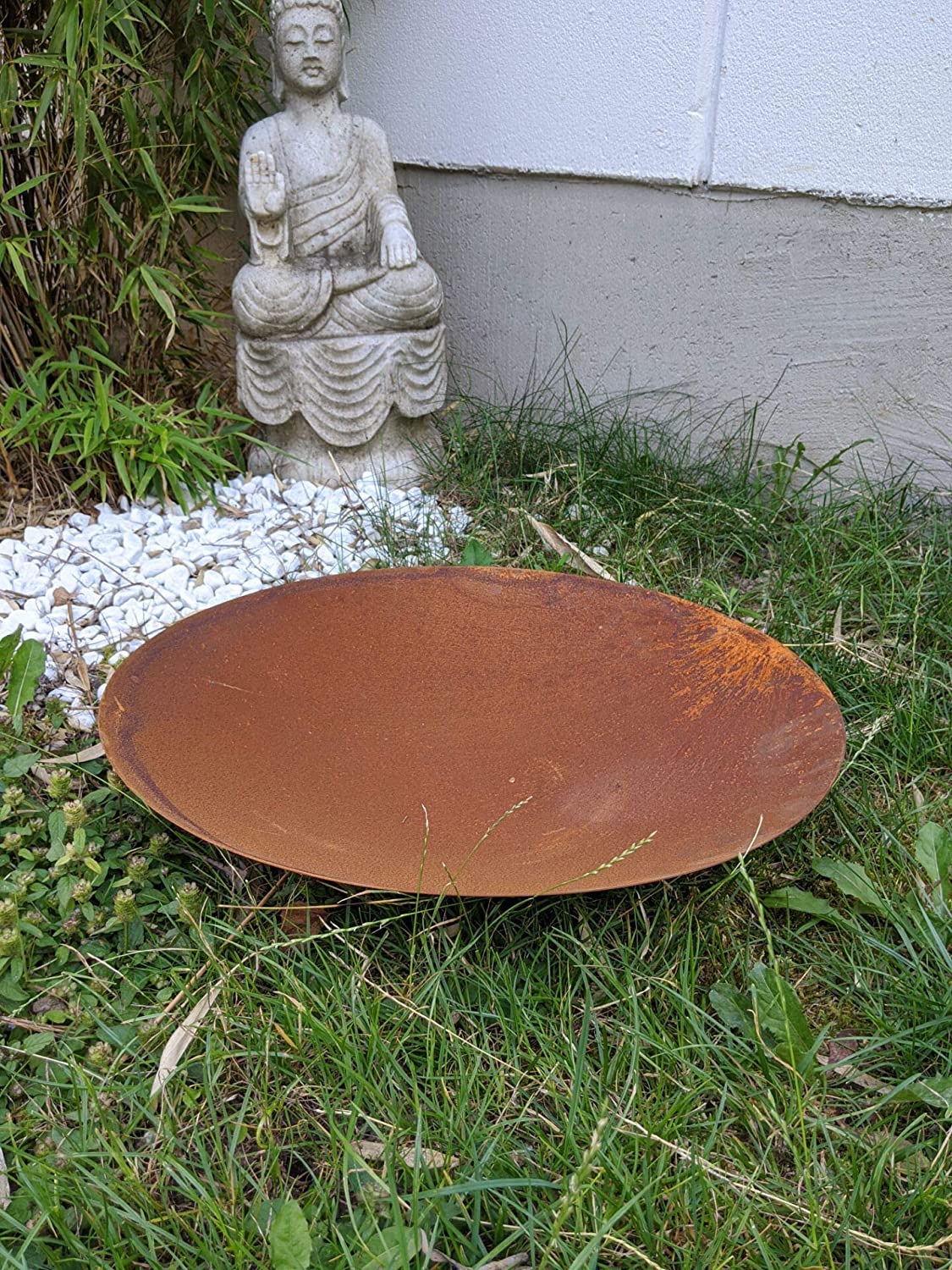 Feuerschale , Pflanzschale ,Rost ,Flach ,Metallstärke :1 mm