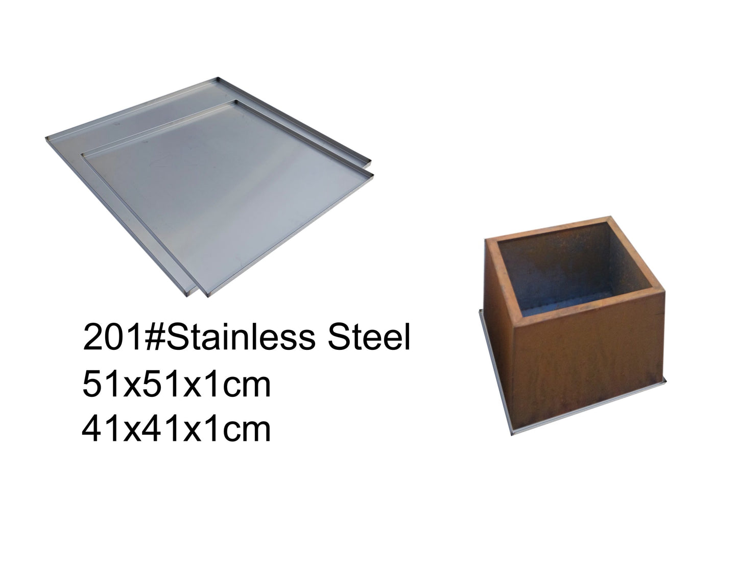 Eleganter Edelstahl-Blumentopfsockel für Ihren Garten