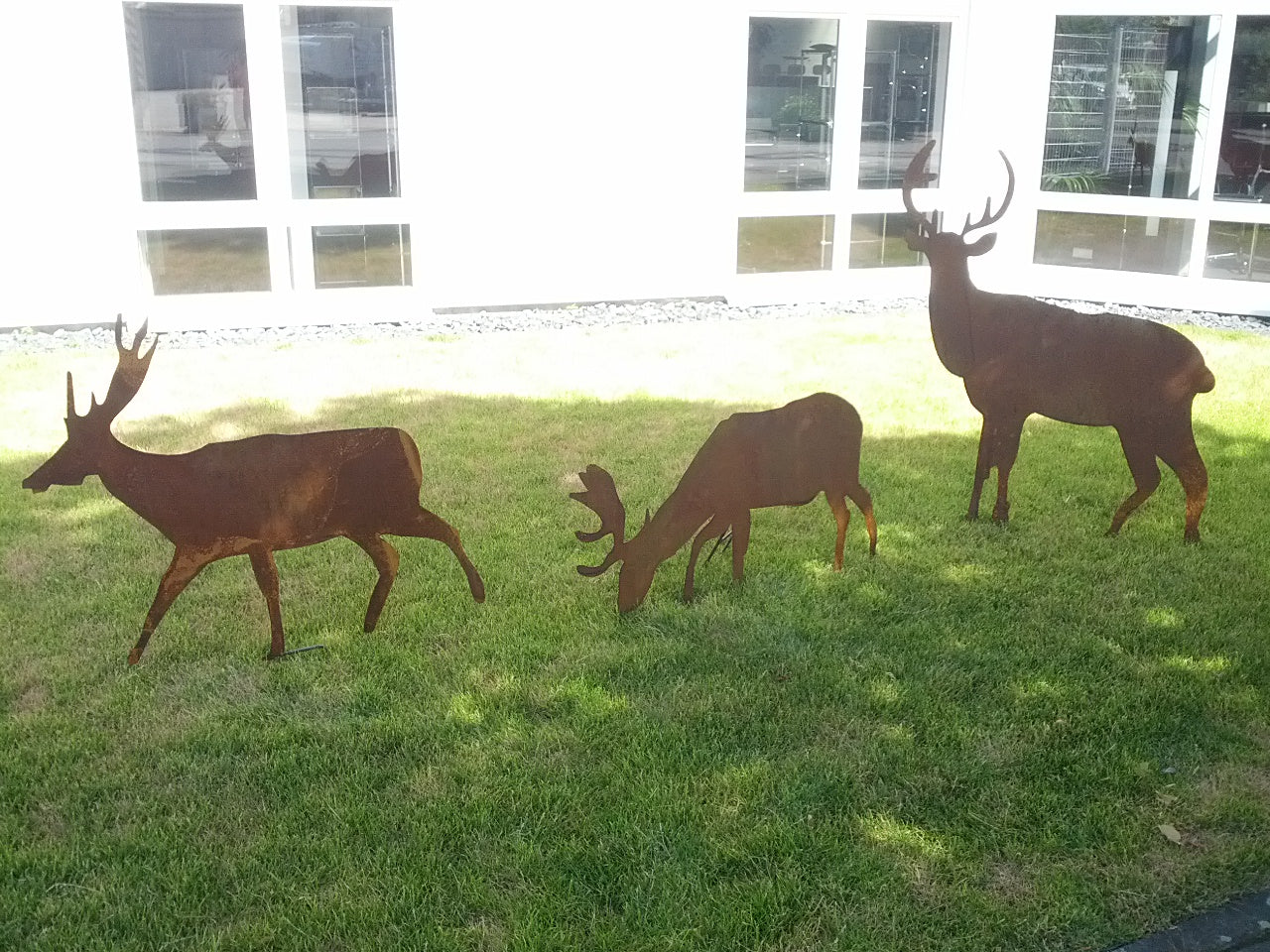 Gartentier, Hirsch aus Metall , Gartendeko ,Höhe: 56cm ,031078