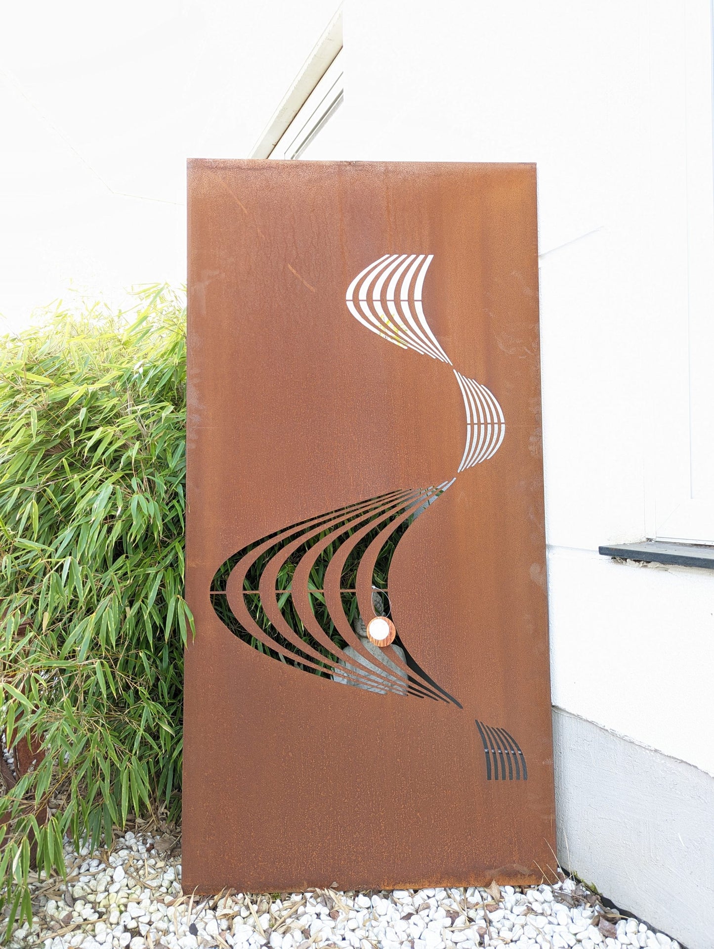 Edelrost Garten Sichtschutz aus Metall 1mm ,032157-2