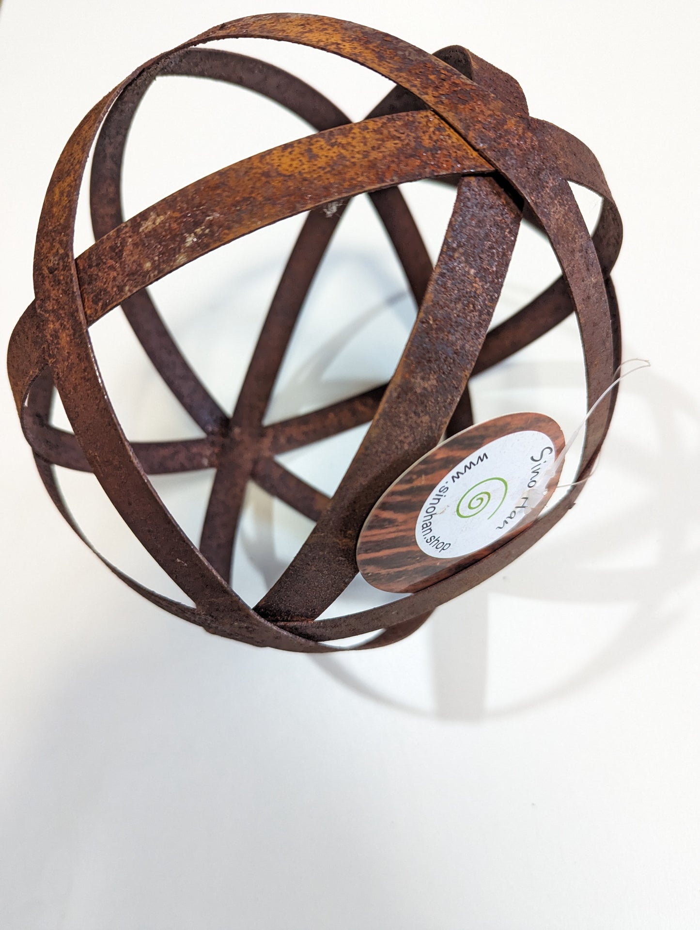 3 pcs. garden ball, rust, garden decoration