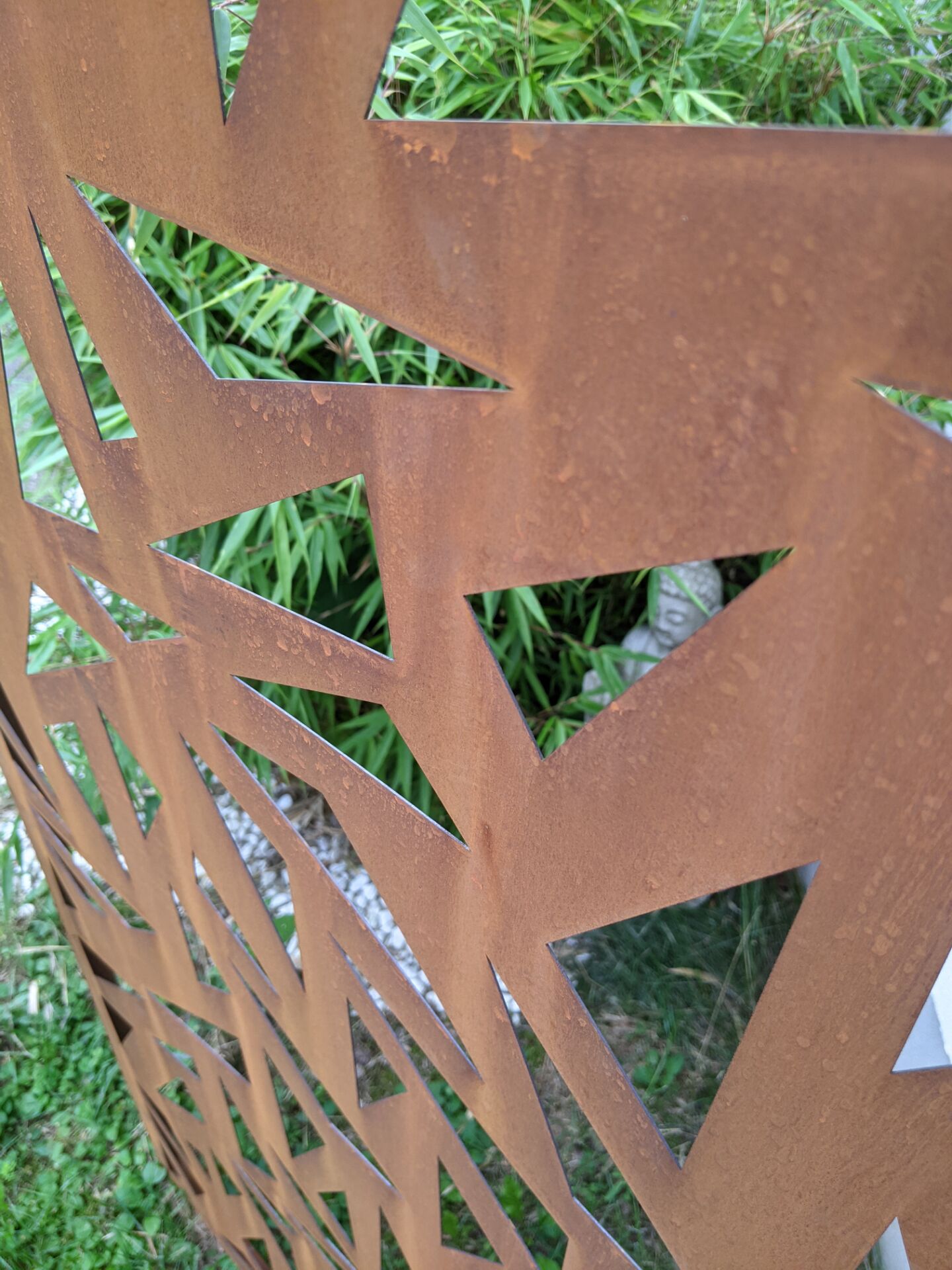 Edelrost Garten Sichtschutz aus Metall 1mm