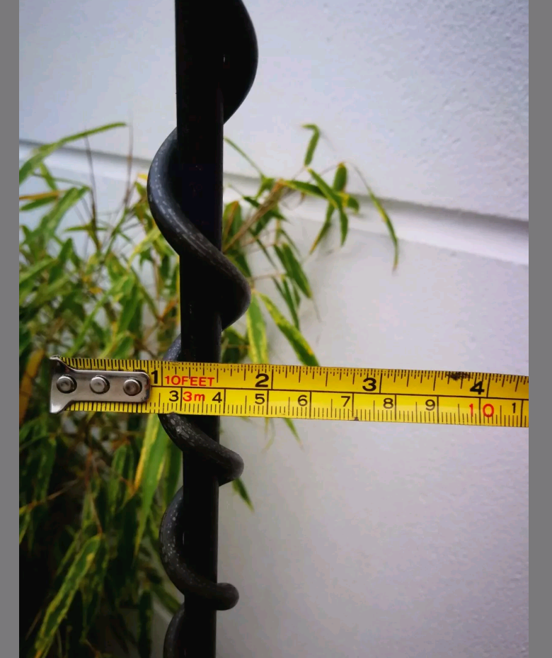 Gartenstecker Beetstecker mit Glaskugel Transparent ,Höhe 180cm