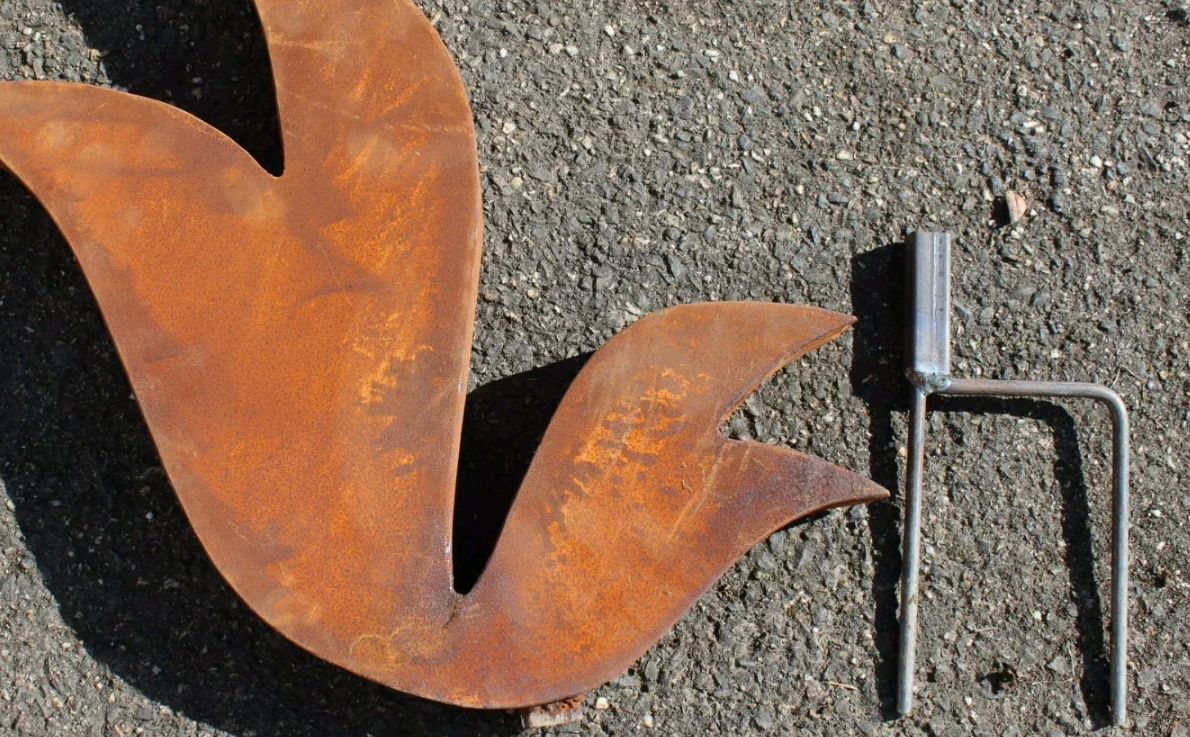 Garten Edelrost Gartenskulptur Gartenstecker