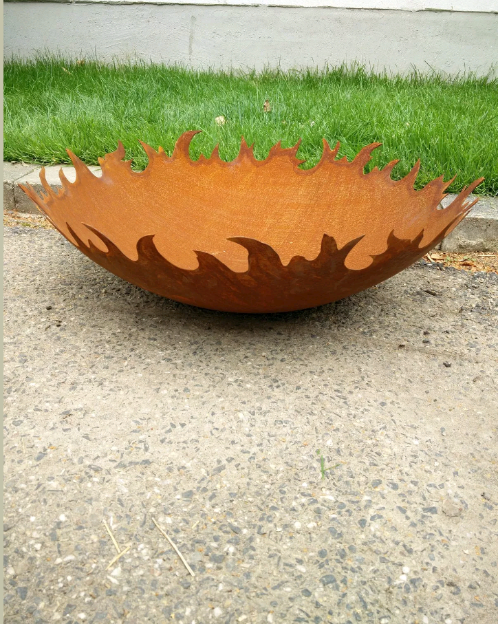 Edelrost vuurschaal en plantenbak voor tuin, dikte 1,8 mm-2 mm