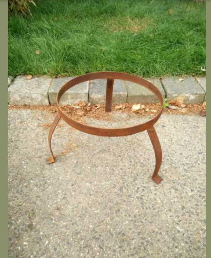 Edelrost Garten Feuerschale Pflanzschale 1.8mm,mit Ständer Höhe 20cm