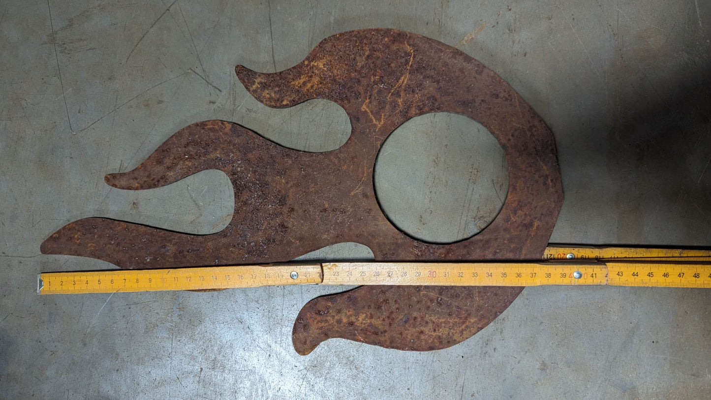 Die einzige !Edelrost Gartenstecker , Gartendeko aus Metall ,Höhe 140 cm