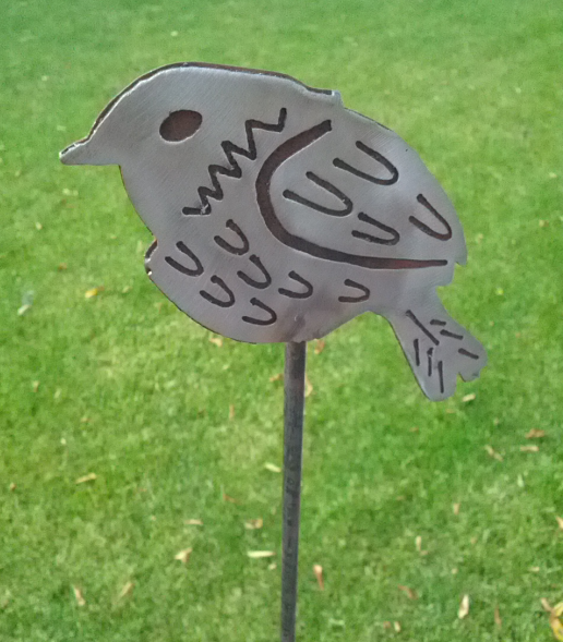 Stainless steel, garden bird, garden decoration, handmade