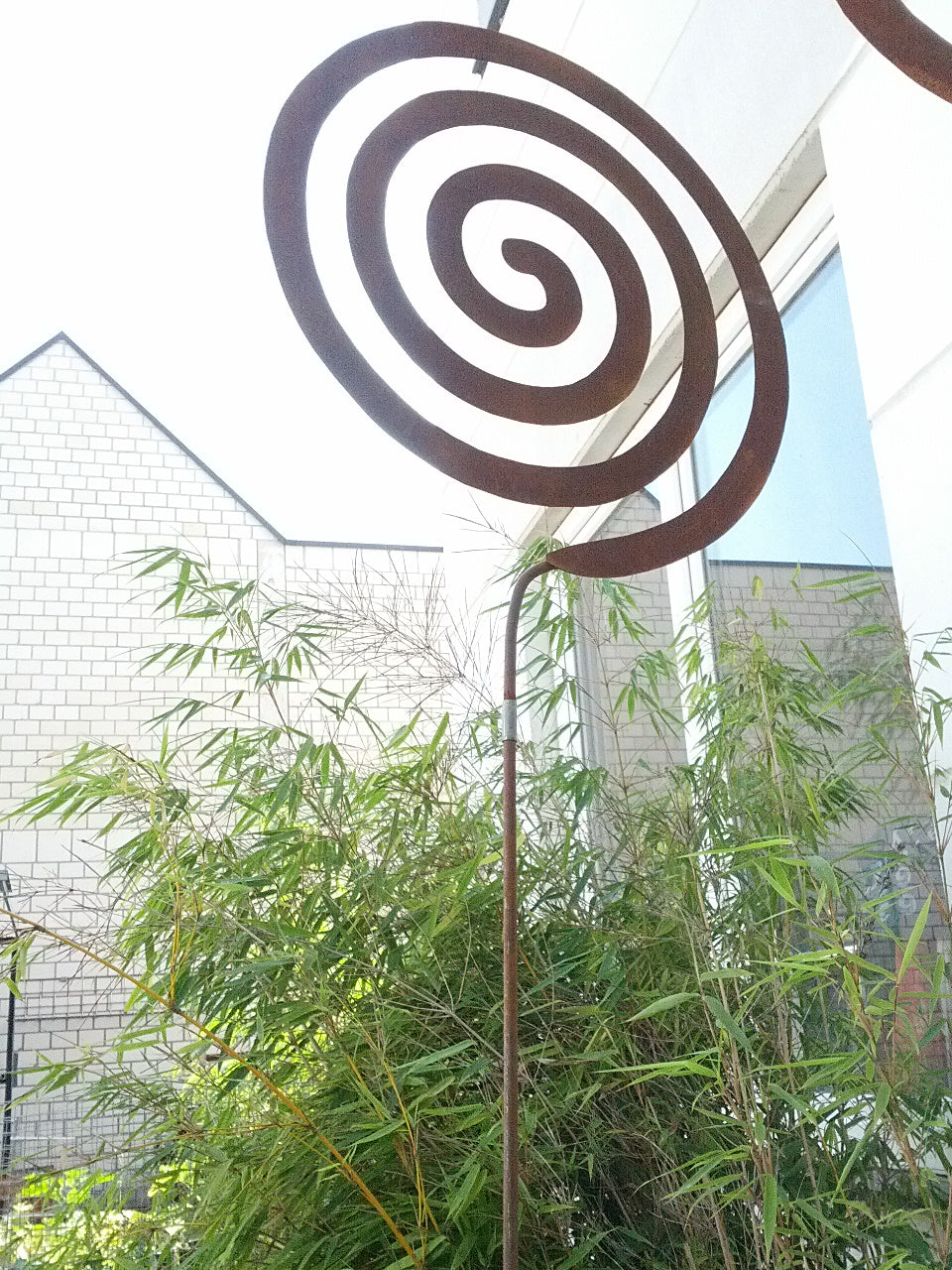 Patina, garden decoration, garden stake, spiral 030562