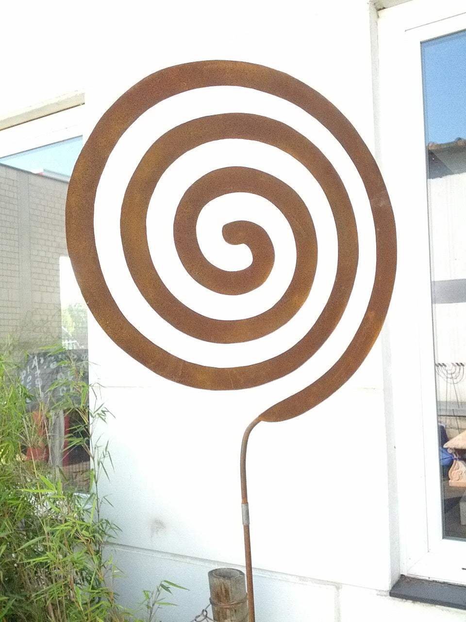 Edelrost , Gartendeko , Gartenstecker, Spirale 030562