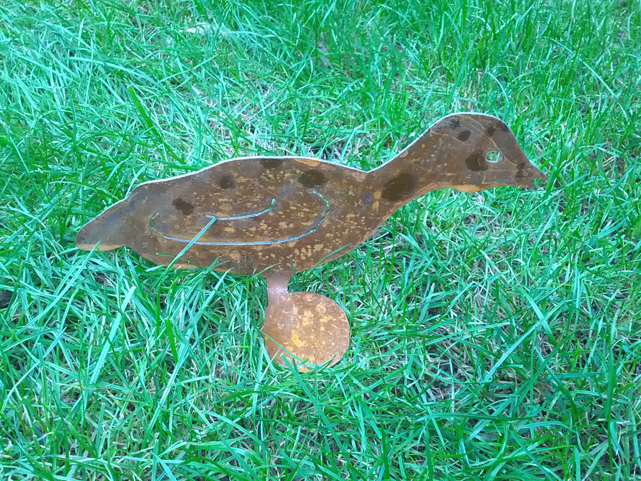 Patina , Garden decoration , Duck