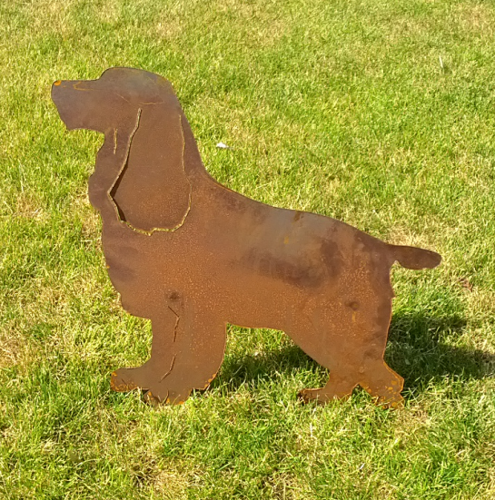 Garden decoration, dog, animal, handmade L60H53cm 030653