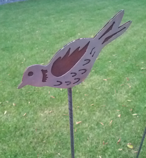 Stainless steel, garden bird, garden decoration, handmade