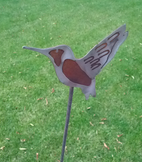 Rostfreier Stahl , Gartenvogel , Gartendeko , handarbeit