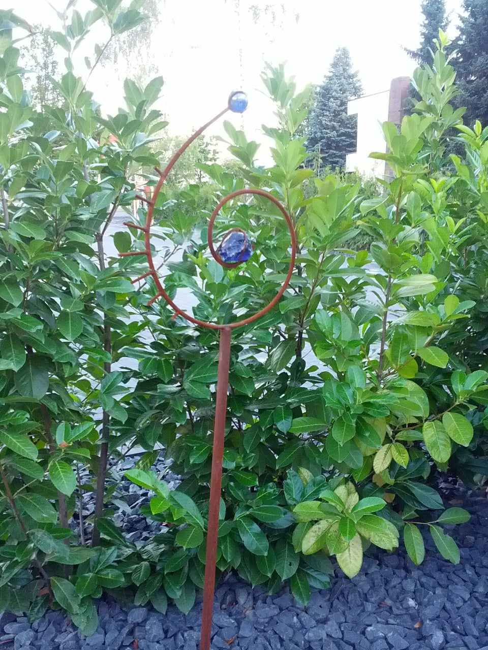 Garden decoration, garden stake, glass decoration