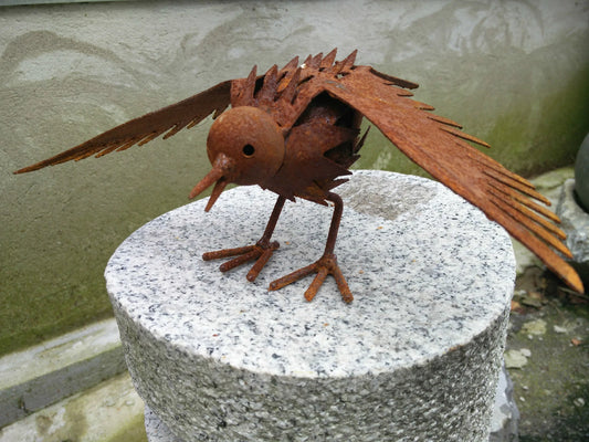 Edelrost Garten Vogel Gartendeko Rost Vogel 031450