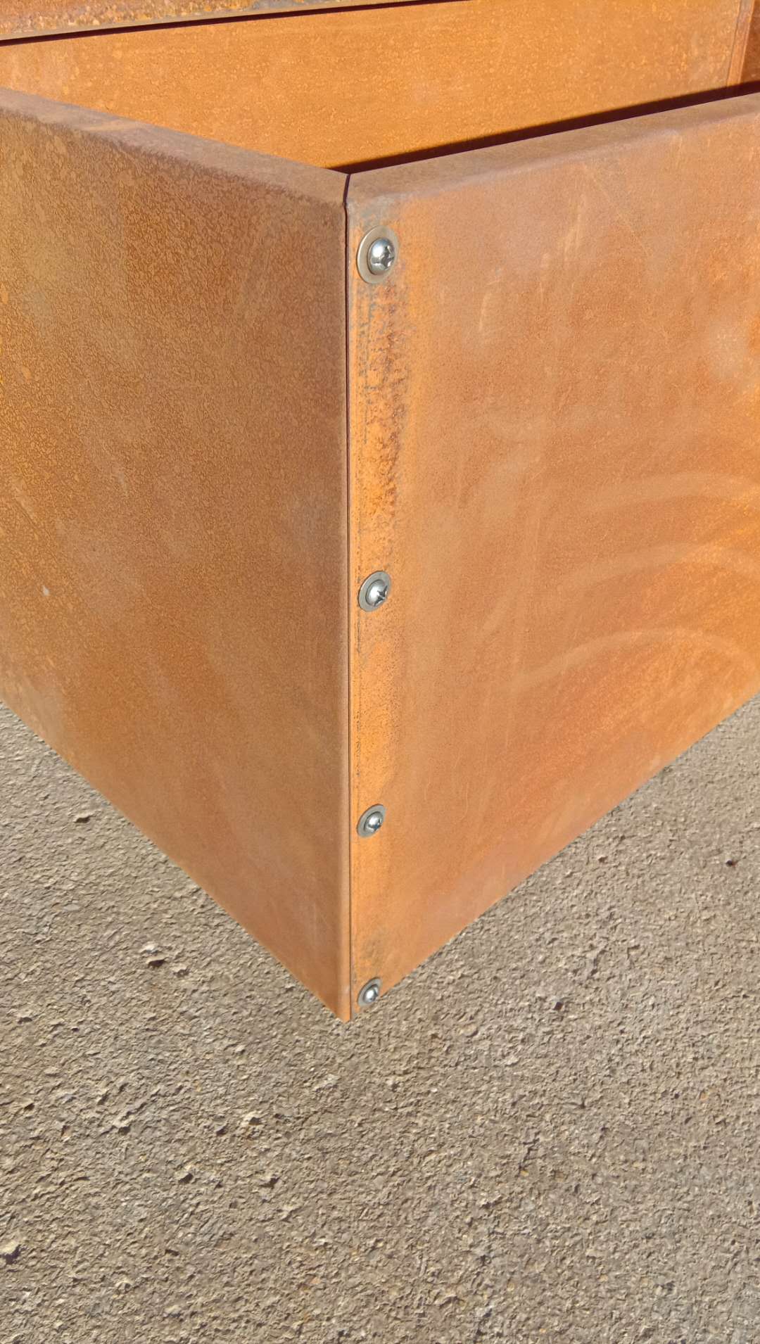 Edelrost Rankkasten mit Rankgitter aus Metall  032025 ,Höhe 141 cm,Länge 80cm