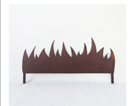 Edelrost Garten Rasenkanten aus Metall ,Gartendeko ,Höhe: 30cm