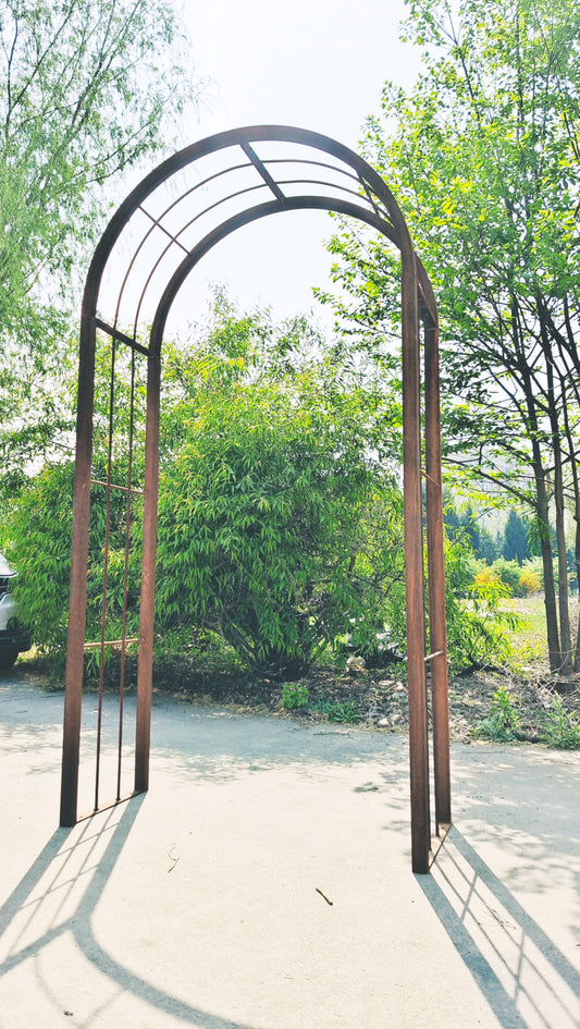 Patina garden trellis rust rose arch garden L130*W50*H220cm 031991