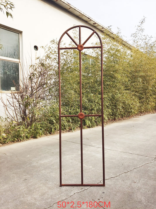 Patina garden trellis made of metal, 032187 : W50 H180cm, 7 kg 