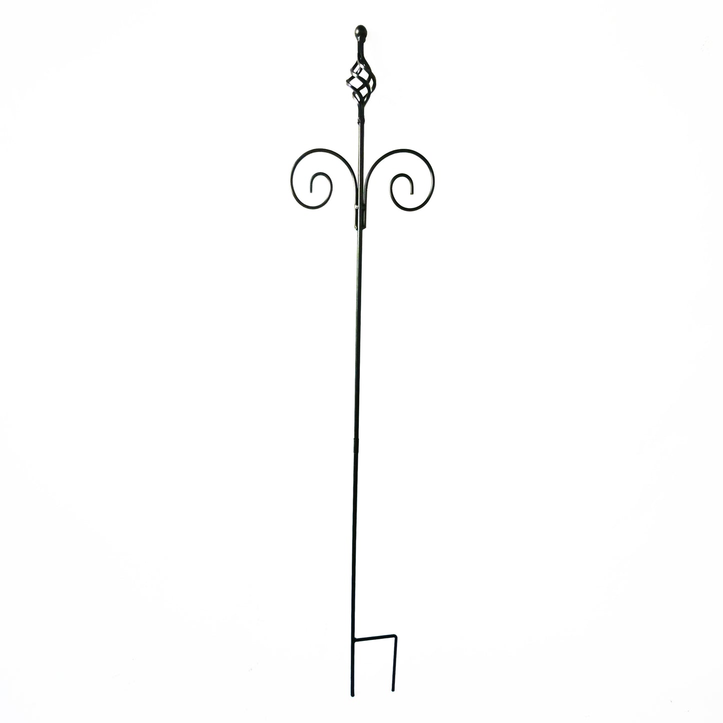 Garden stake decorative iron trellis bed stake trellis rod rust metal W25cm