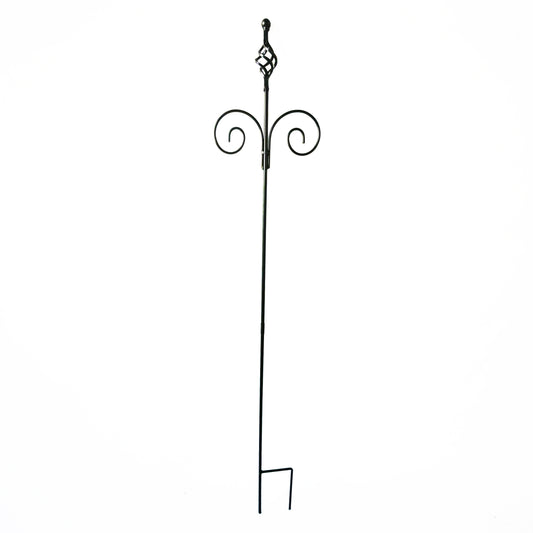 Garden stake decorative iron trellis bed stake trellis rod rust metal W25cm