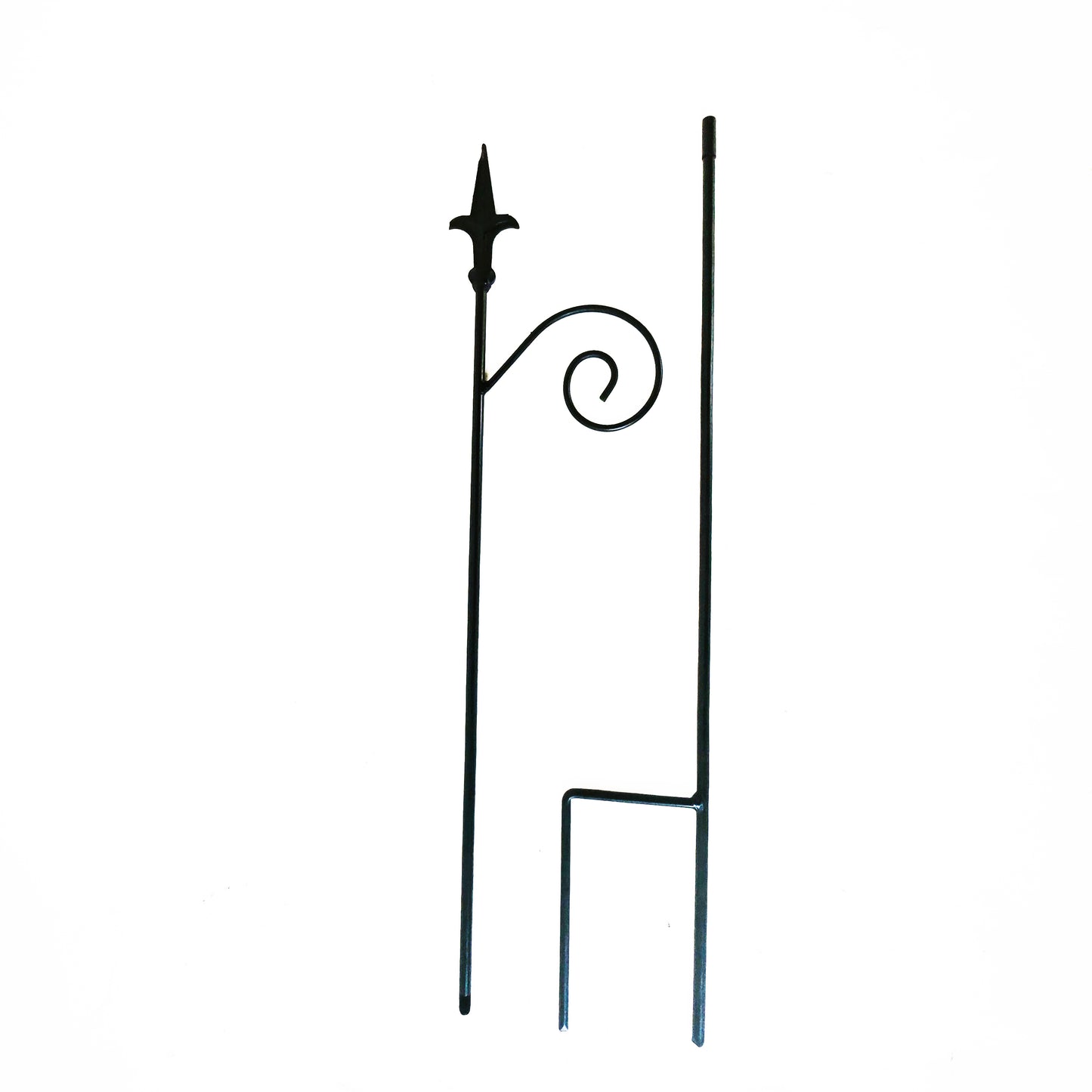 Garden stake decorative iron trellis bed stake trellis rod rust metal W25cm