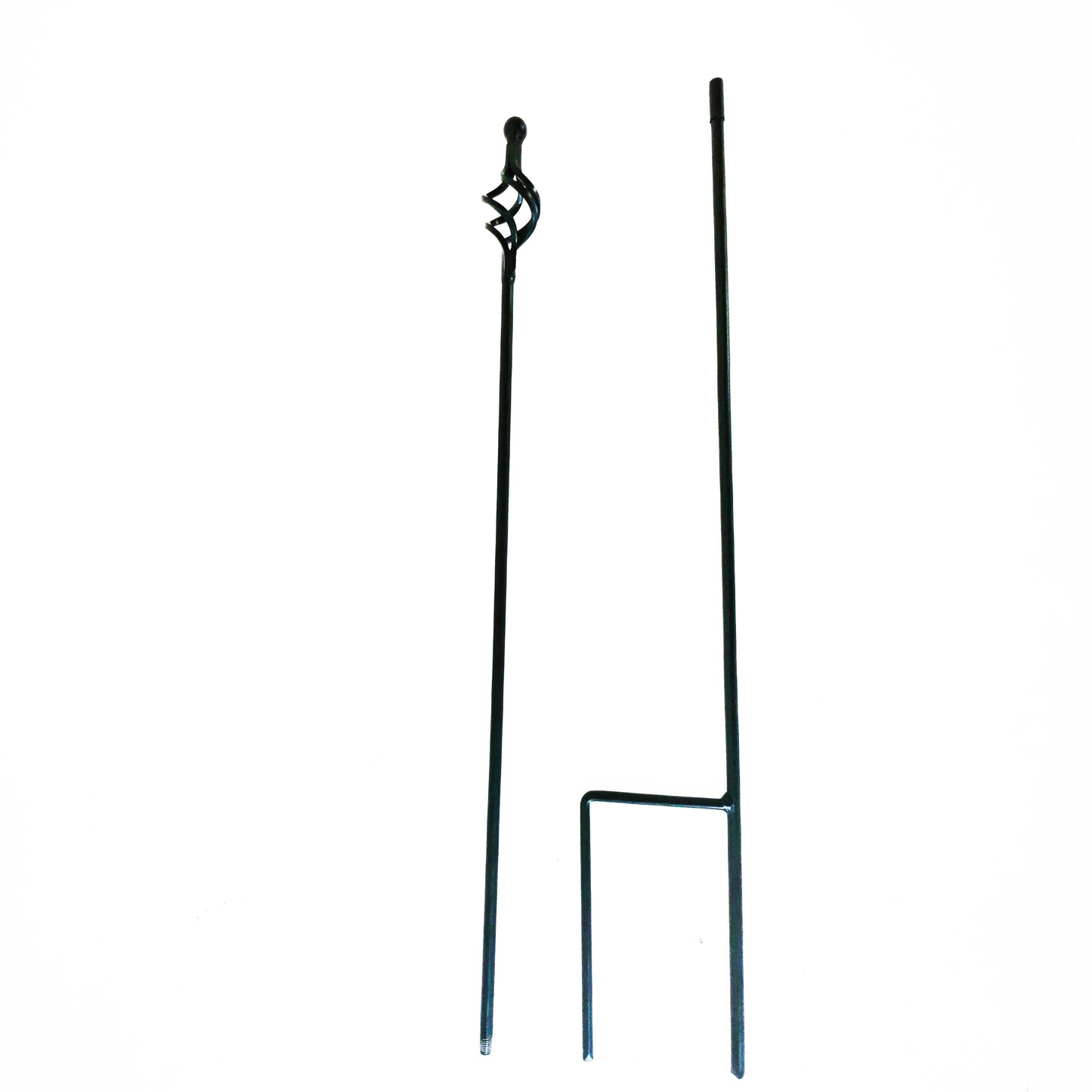 Garden stake decorative iron trellis bed stake trellis rod rust metal W25cm