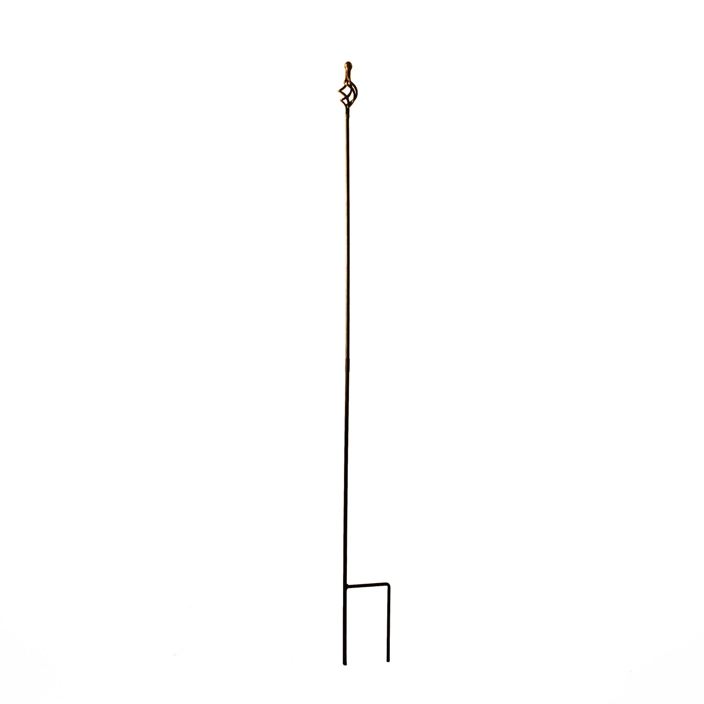 Garden stake decorative iron trellis bed stake trellis rod rust metal W25cm