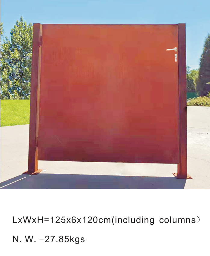 Garden gate rust garden gate including metal posts rust with door lock