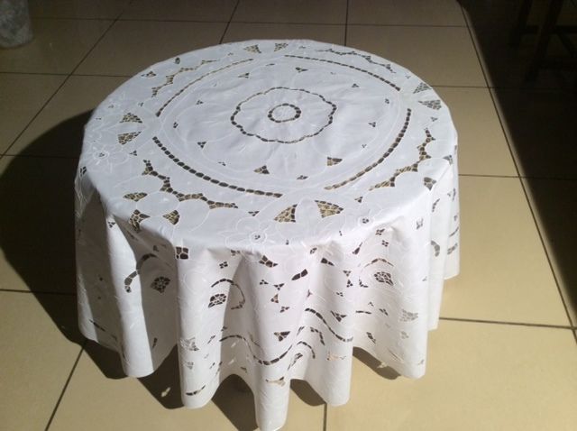 Tablecloths made of cotton, round 170cm