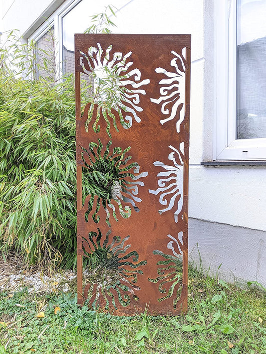 Rust privacy screen 031752-2 W50H125cm 6.9kg