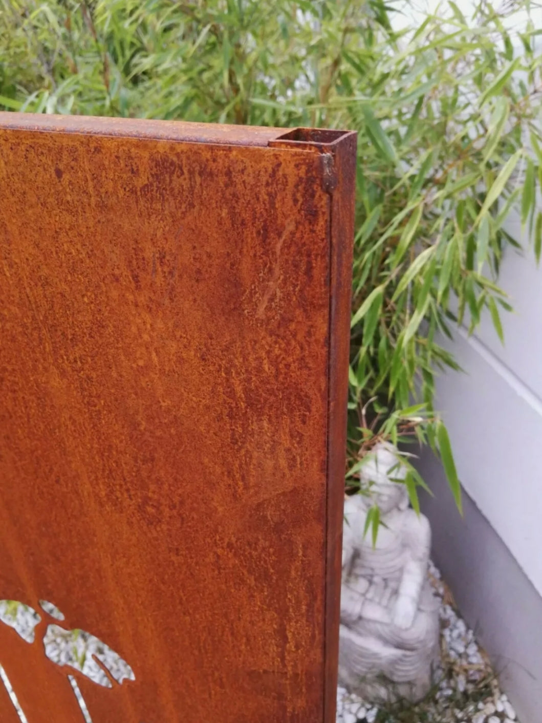 Patina privacy screen wall rust garden privacy screen H75*L150 cm 032004-1