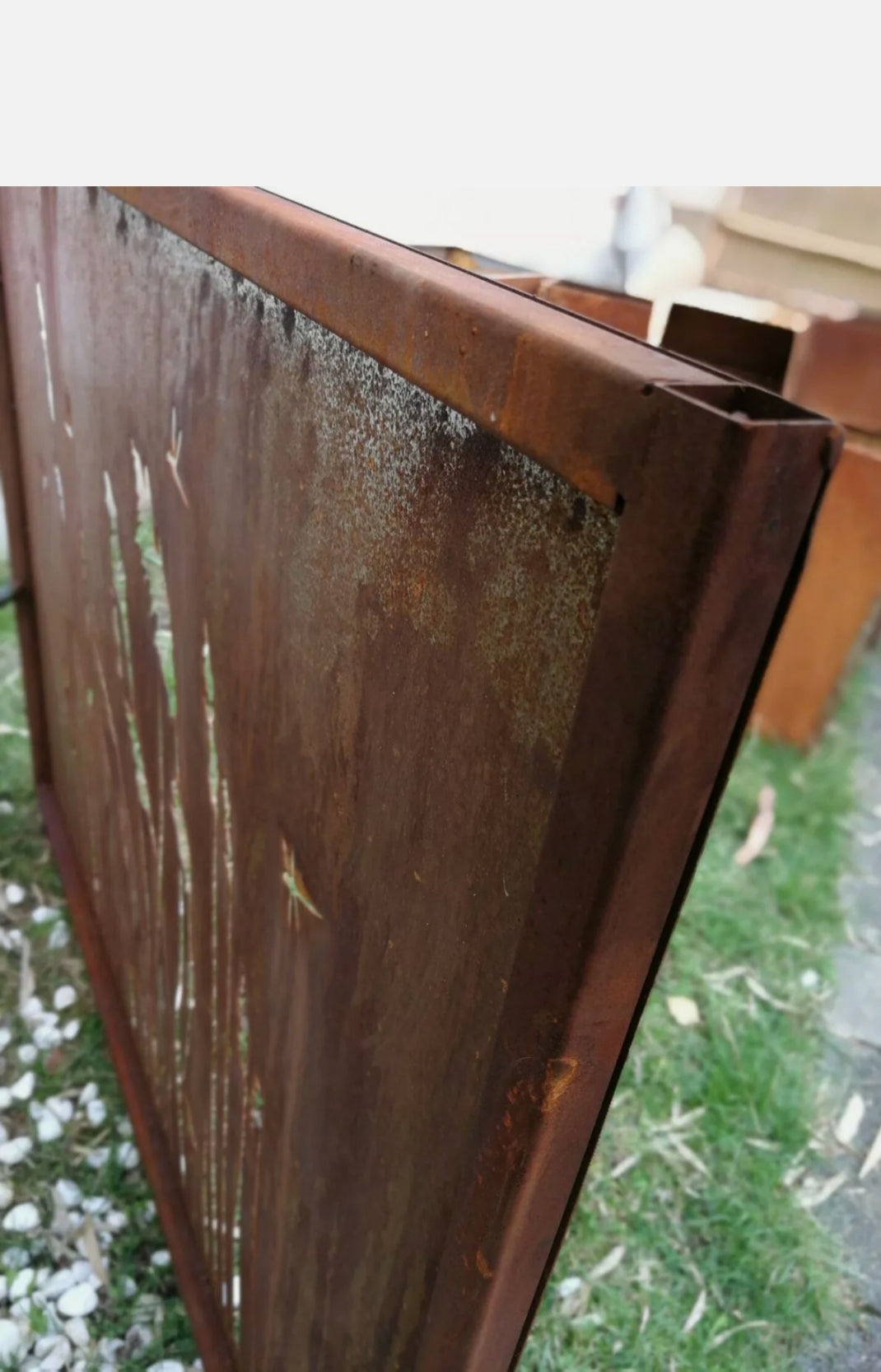 Patina privacy screen wall rust garden privacy screen H75*L150 cm 032004-1