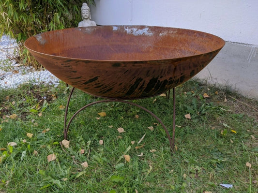 Edelrost fire bowl rust with stand plant bowl 90cm 1,8mm