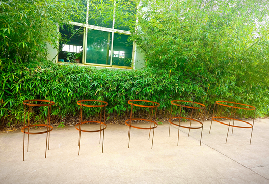 Garten Klettergerüst  Rankhilfe  Rost  aus Metall , Ca.Höhe 80cm